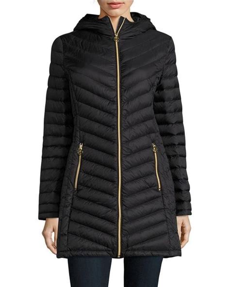 michael kors packable down jacket lord and taylor|Michael Kors packable puffer jacket.